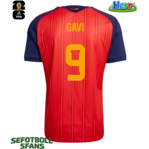 Spanien Paez Gavi #9 Hemmatröja VM 2026 Kortärmad